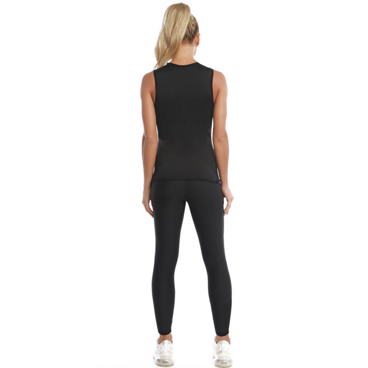 Heat sauna body sculpting vest