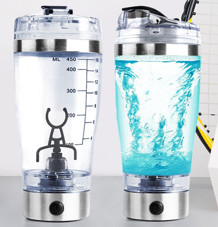 Electric shaker 450 and 600 ml – USB rechargeable, compact, and powerful. Perfect for protein shakes, smoothies, university, office, fitness, and outdoor use.