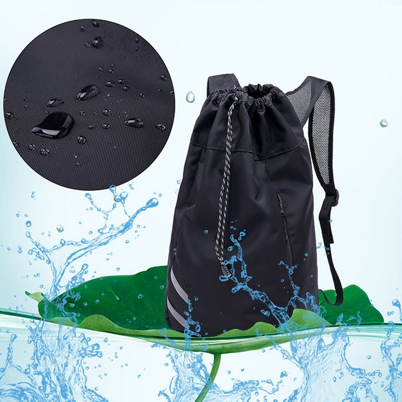 Sports backpack 30×17×56 cm – Nylon gym bag with zippered compartment | Shoulder bag & gym bag