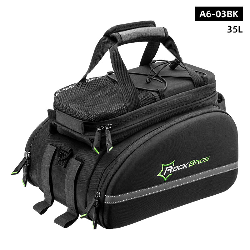 ROCKBROS Bike Bag Rack – Waterproof & Durable | Rear Bag with Rain Cover
