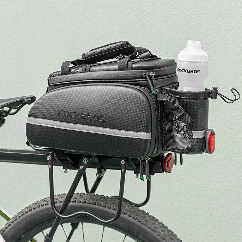 ROCKBROS Bike Bag Rack – Waterproof & Durable | Rear Bag with Rain Cover