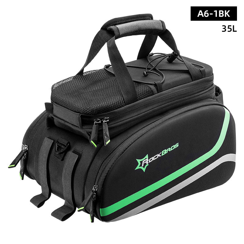 ROCKBROS Bike Bag Rack – Waterproof & Durable | Rear Bag with Rain Cover