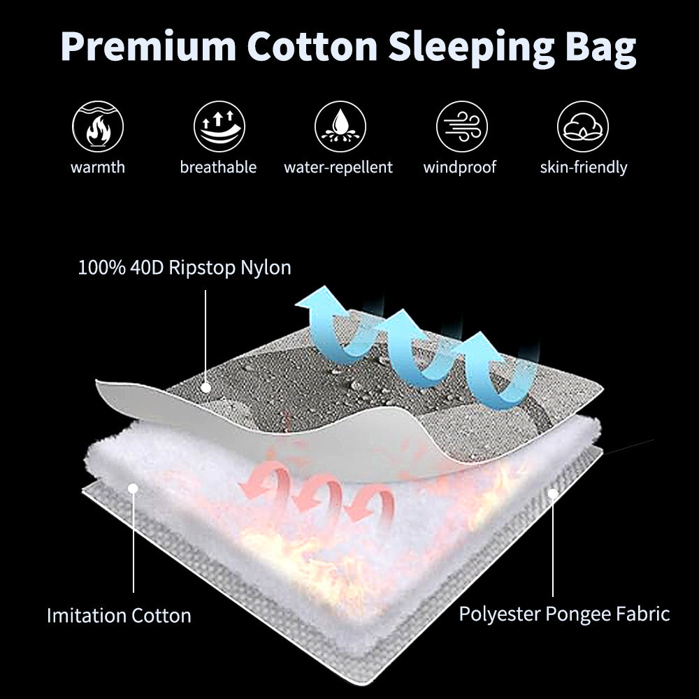 Ultralight sleeping bag 220×80 cm | Camping & Outdoor – Warm, compact, and breathable