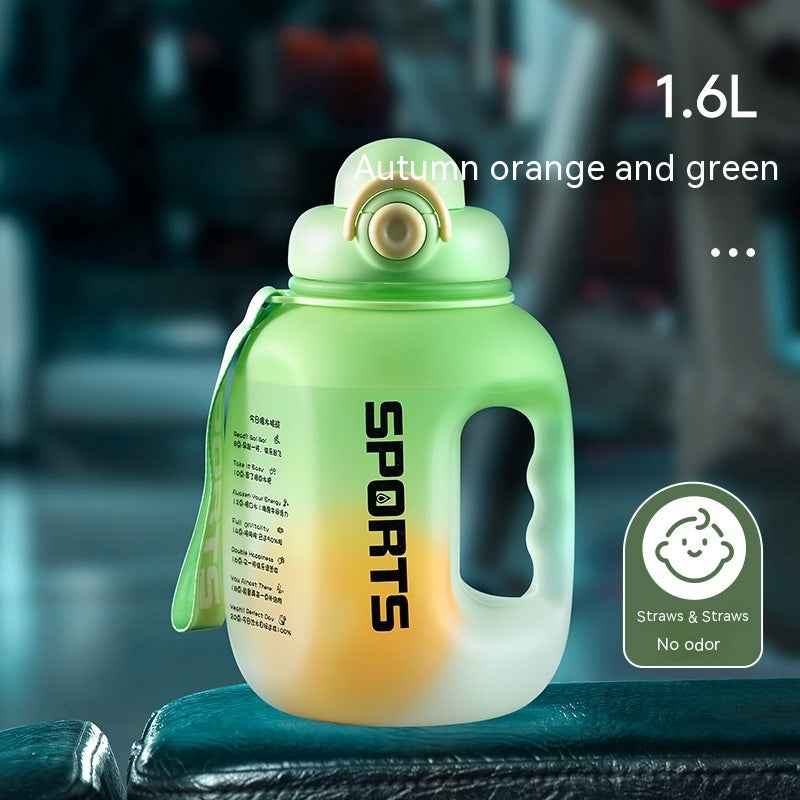 Sports water bottle 1.6L & 2.5L – BPA-free, modern & robust | Fitness drinking bottle with handle