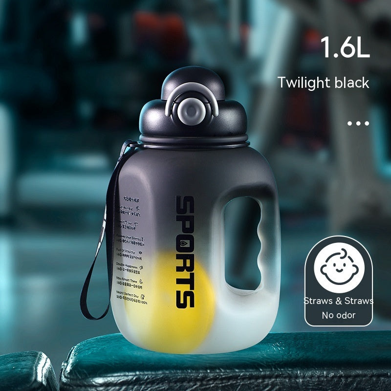 Sports water bottle 1.6L & 2.5L – BPA-free, modern & robust | Fitness drinking bottle with handle