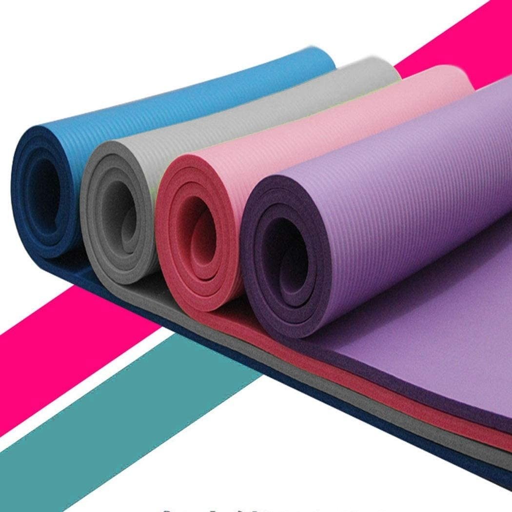 Non-slip & extra thick yoga mat – fitness mat for sports, Pilates, and the gym – various colors